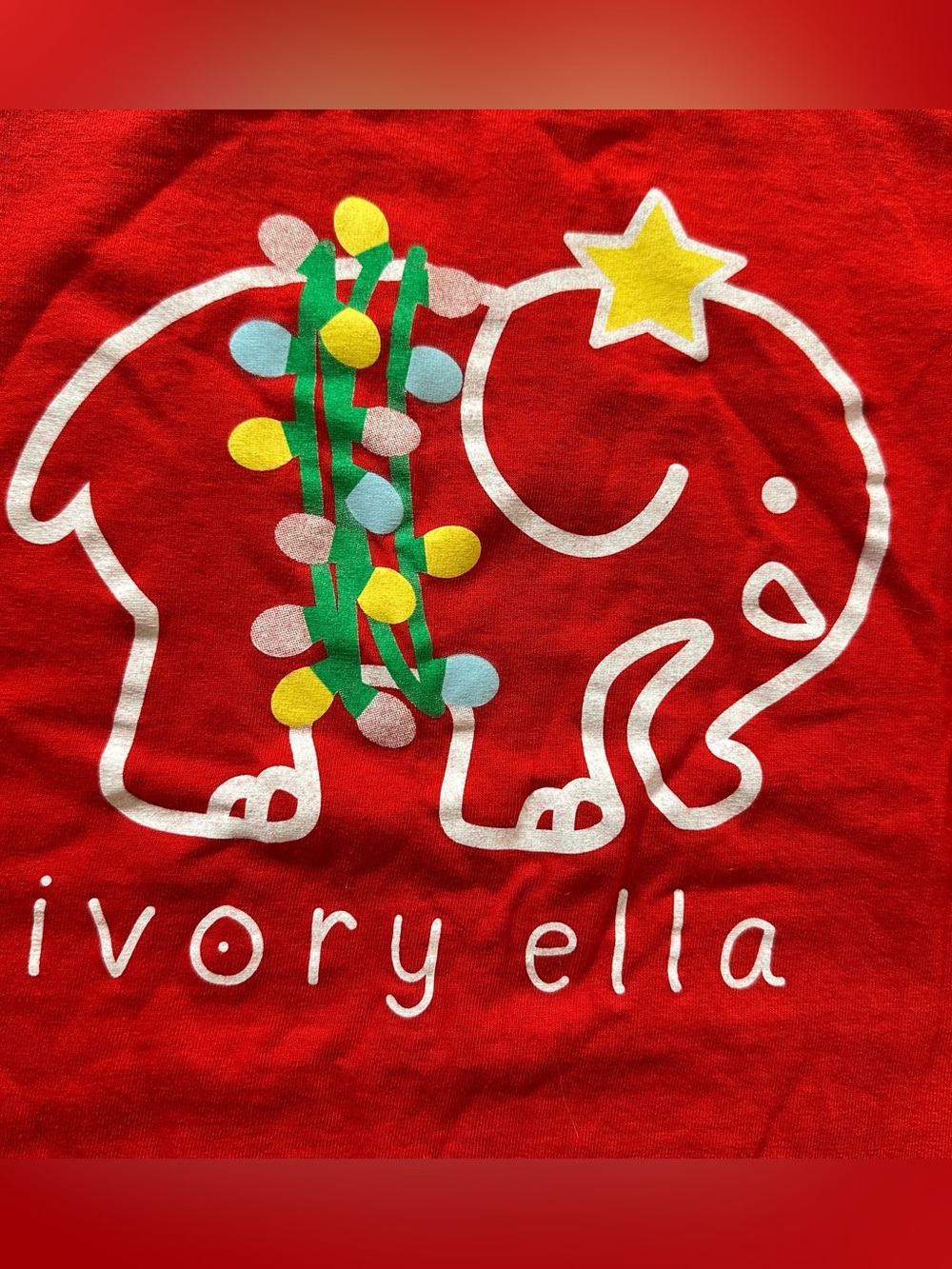 Ivory Ella elephant holiday long sleeve tee - Picture 3 of 5